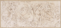 xK 124.jpg; K 124; Diana en Endymion (sarcofaagreliëf); tekening